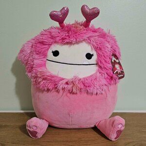 NWT 12" Caparinne the Valentine's Day pink Bigfoot Squishmallow
